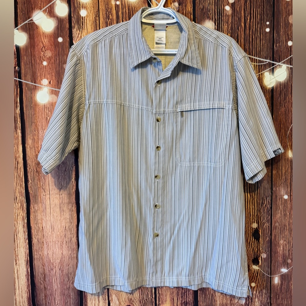 The North Face Men's Blue Striped Button Down Shirt